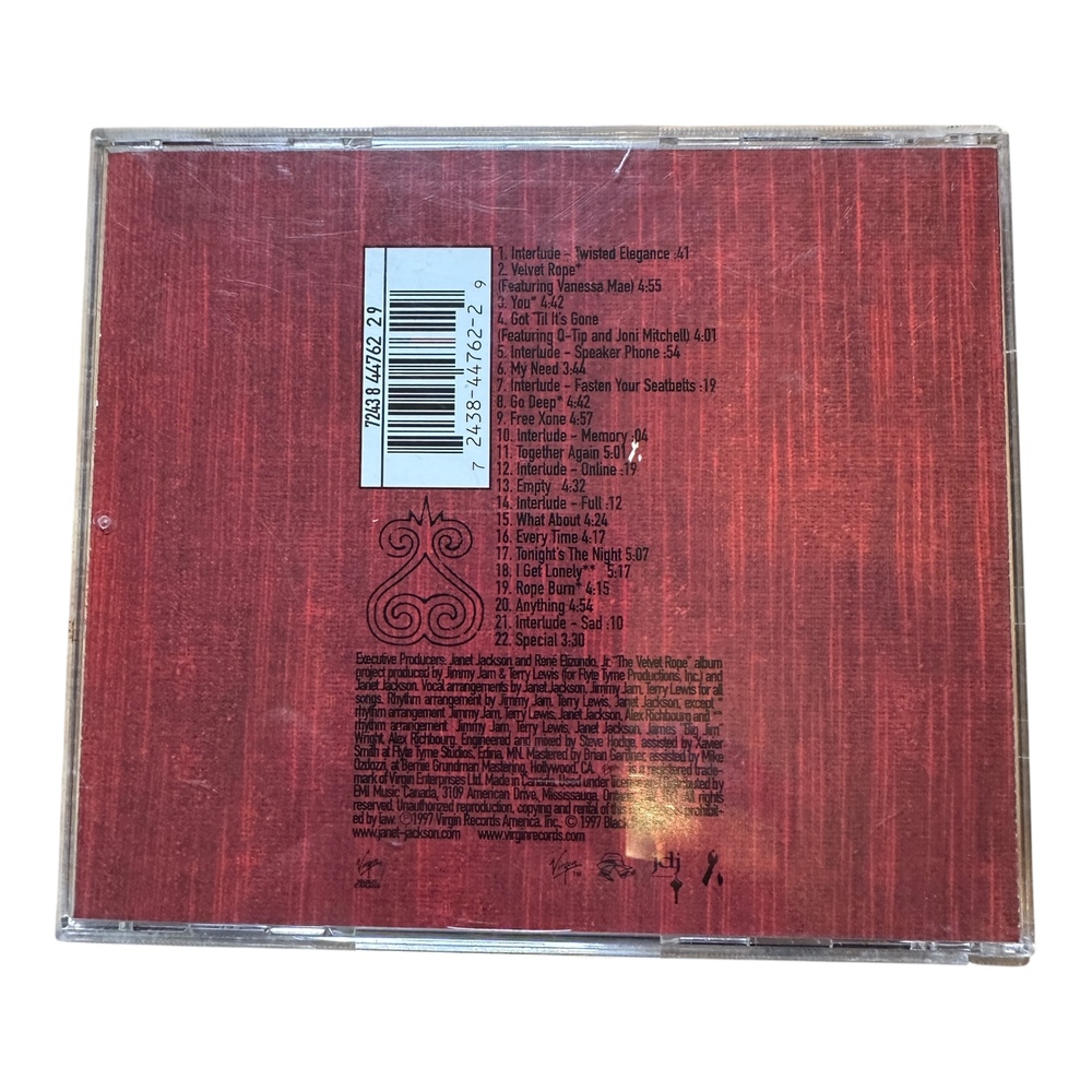 Janet Jackson The Velvet Rope Album CD R&B Pop Critically Acclaimed Album - Picture 2 of 2